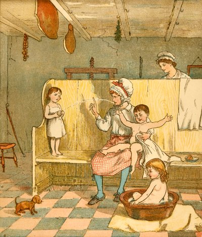 Badezeit, um 1881 von Randolph Caldecott