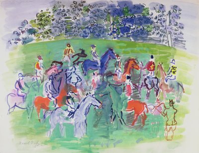 Bei den Rennen, ca. 1930-50 von Raoul Dufy