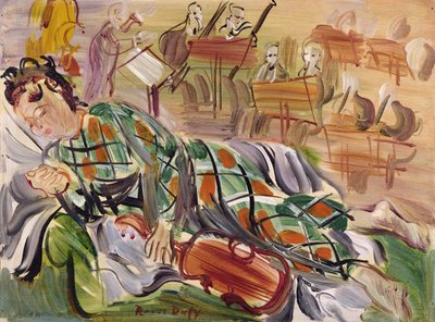 Berthe als Harlekin von Raoul Dufy