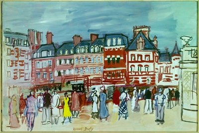 Häuser in Trouville von Raoul Dufy