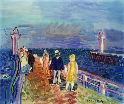 Les Jetees de Trouville-Deauville von Raoul Dufy