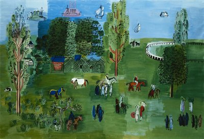 Der Paddock, ca. 1926 von Raoul Dufy