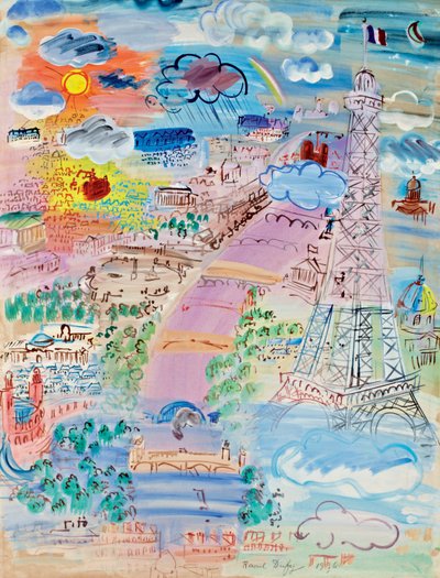 Paris und der Eiffelturm von Raoul Dufy