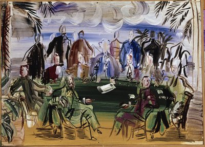 Wissenschaftler um einen Tisch von Raoul Dufy
