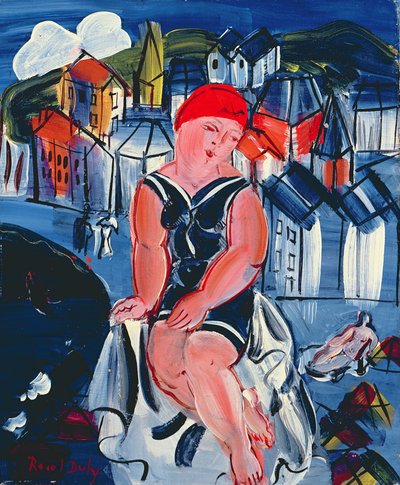 Kleine Badende in Sainte Adresse von Raoul Dufy