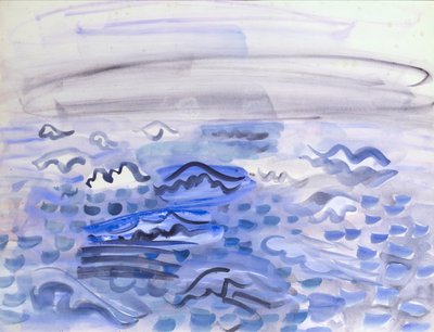 Studie von Wellen von Raoul Dufy