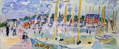 Sonntag in Deauville von Raoul Dufy