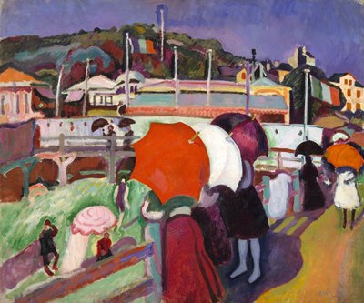 Die drei Regenschirme von Raoul Dufy