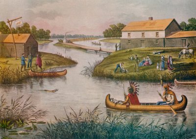 Chicago im Jahr 1833 von Raoul Varin