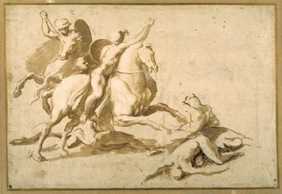 Studie für eine Kampfszene von Raphael