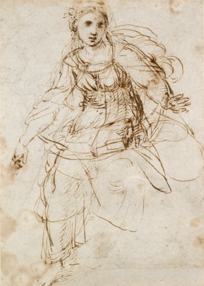 Allegorische Figur der Theologie von Raphael