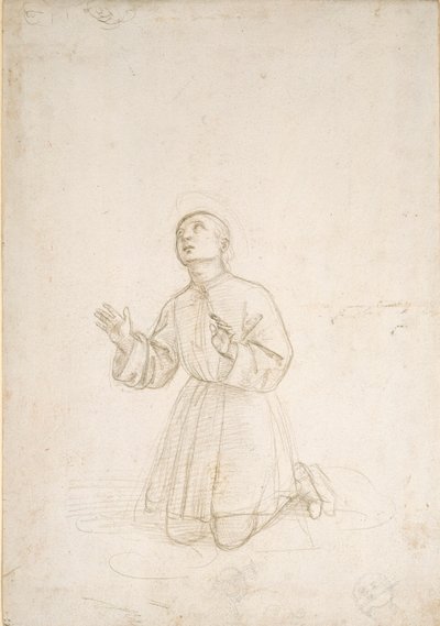 Kniende Figur eines Jugendlichen, ca. 1503 von Raphael