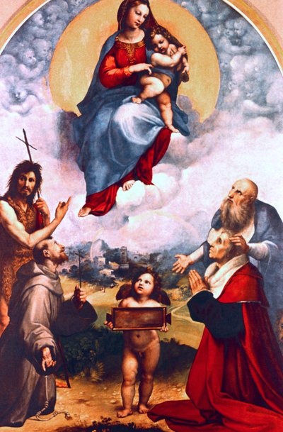 Madonna di Foligno, um 1511-1512 von Raffaello Sanzio Raphael