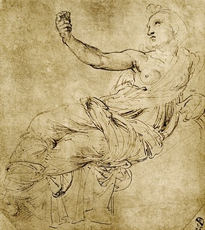 Die Muse Euterpe von Raffaello Sanzio Raphael