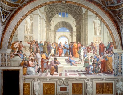 Die Schule von Athen, 1509-1511 von Raphael