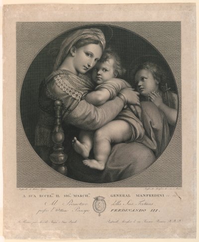Die Madonna della Sedia von Raphael Morghen