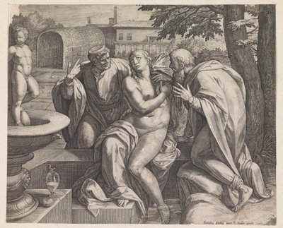 Susanna und die Ältesten von Raphaël Sadeler (I)