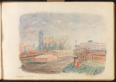 Magdeburg Lager, März 1915 (Zeichnung) von Reginald Copleston Bond