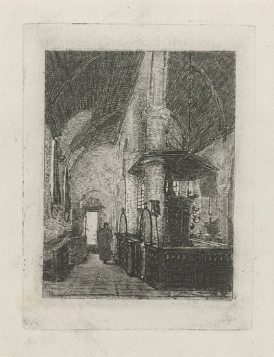 Kircheninterieur von Reinier Evert Johannes Roeterink