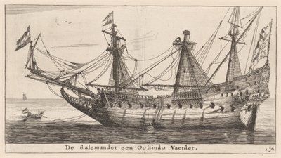 Die "Salemander," ein Ostindien-Kauffahrer von Reinier Nooms, called Zeeman