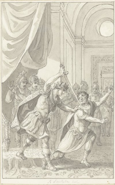 Kaiser Diokletian ermordet Aper von Reinier Vinkeles (I)