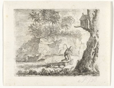Betender Pilger von Reinierus Albertus Ludovicus baron van Isendoorn à Blois