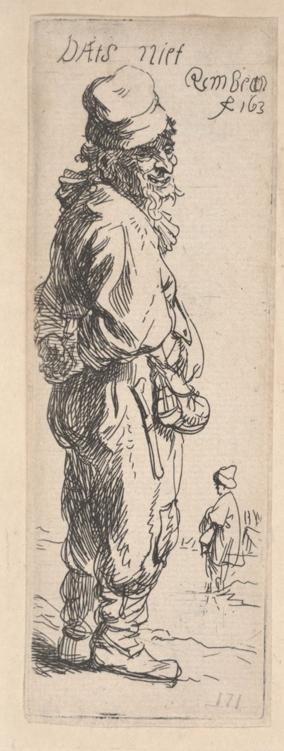 Bettler antwortet von Rembrandt van Rijn