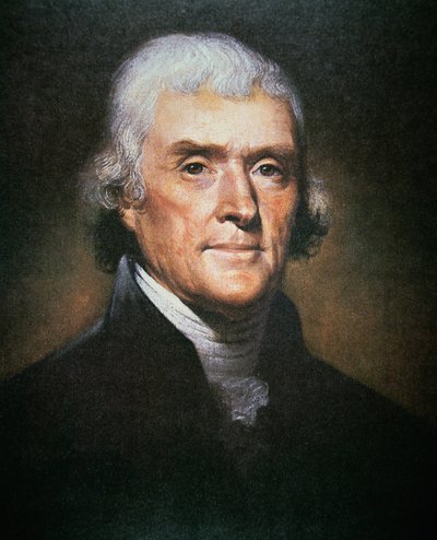 Thomas Jefferson (1743-1826) von Rembrandt Peale