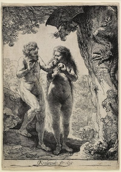 Adam und Eva von Rembrandt van Rijn