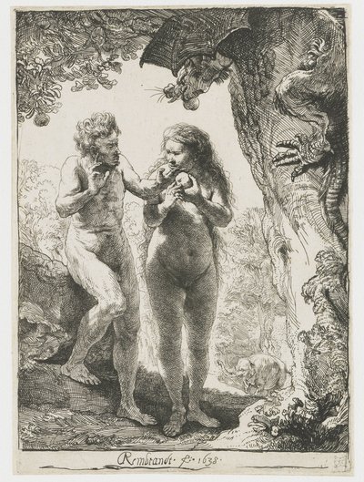 Adam und Eva von Rembrandt van Rijn