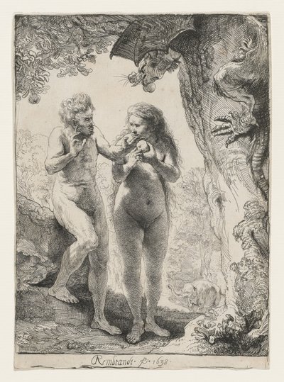 Adam und Eva, 1638 von Rembrandt van Rijn