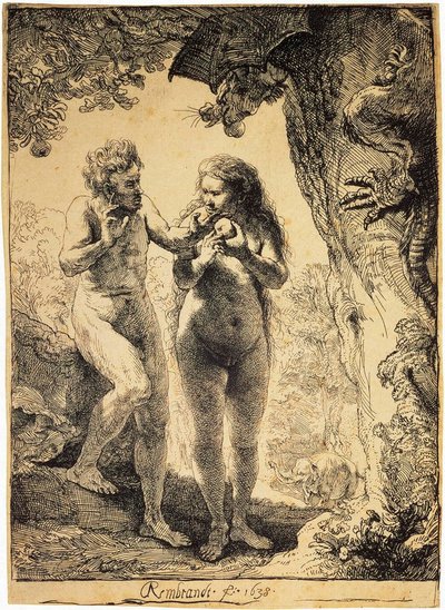 Adam und Eva von Rembrandt van Rijn