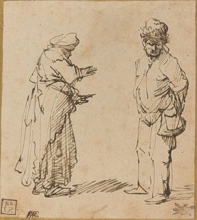 Bettler Mann und Frau von Rembrandt van Rijn