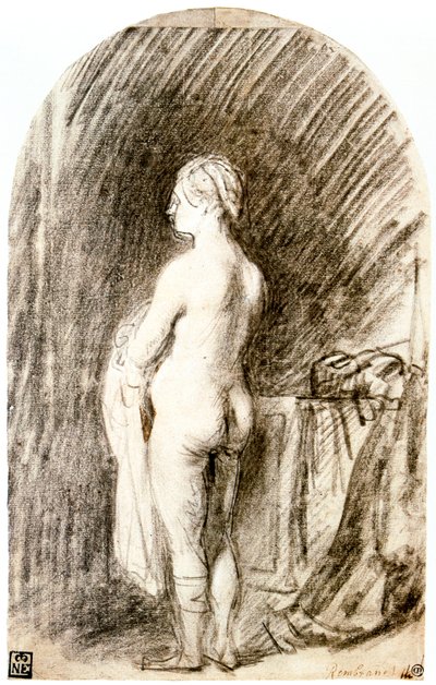 Weiblicher Akt, 17. Jahrhundert von Rembrandt van Rijn