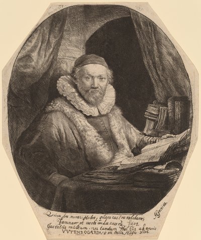 Jan Uytenbogaert von Rembrandt van Rijn