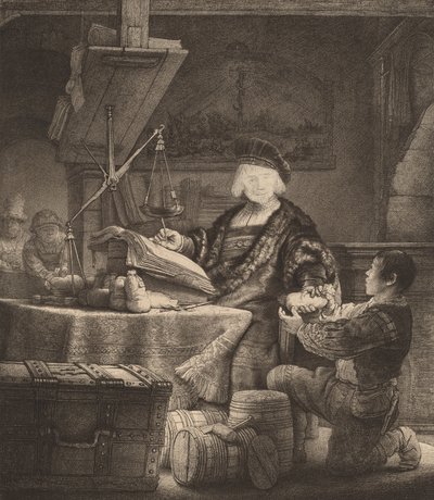 Jan Uytenbogaert, der Goldwäger von Rembrandt van Rijn