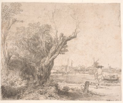 Landschaft. "De Omval" von Rembrandt van Rijn