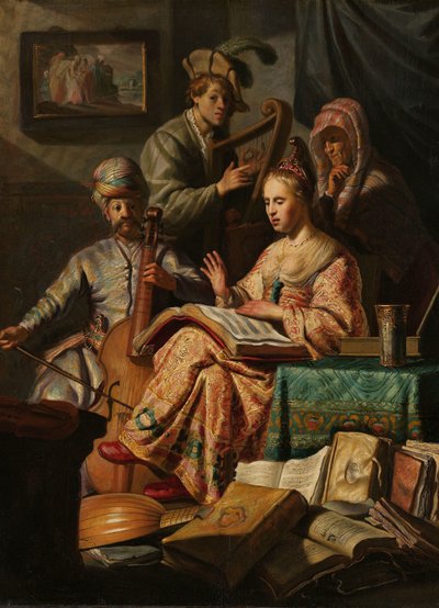 Musikalische Gesellschaft von Rembrandt van Rijn