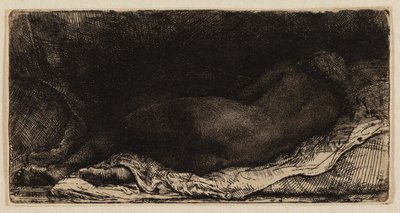 Liegender weiblicher Akt von Rembrandt van Rijn