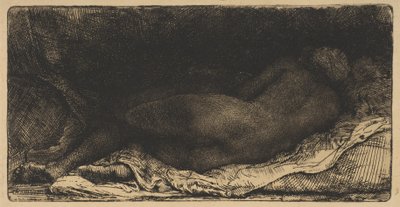 Liegender weiblicher Akt, 1658 von Rembrandt van Rijn