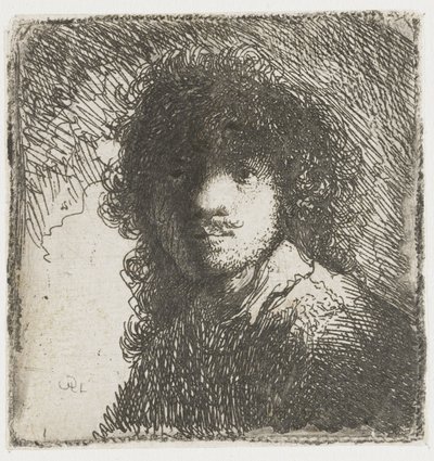 Selbstporträt, ca. 1627 von Rembrandt van Rijn