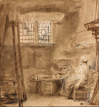 Das Atelier des Künstlers, 1659 von Rembrandt van Rijn