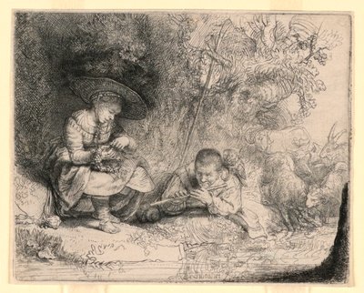 Der Flötenspieler von Rembrandt van Rijn