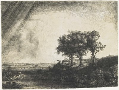 Die drei Bäume, 1643 von Rembrandt van Rijn