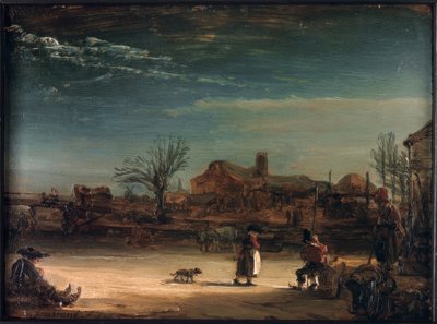 Winterlandschaft von Rembrandt van Rijn