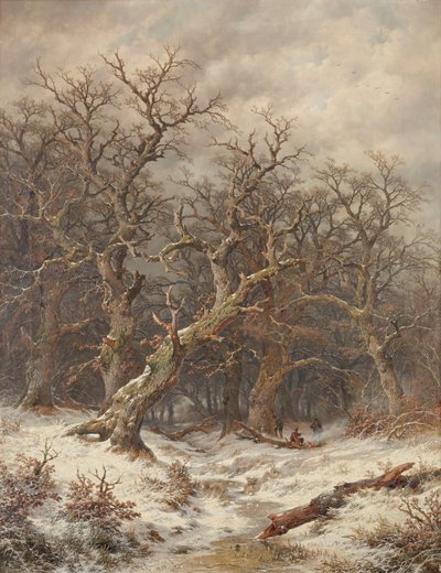 Winterlandschaft (Winterwald) von Remigius Adrianus van Haanen