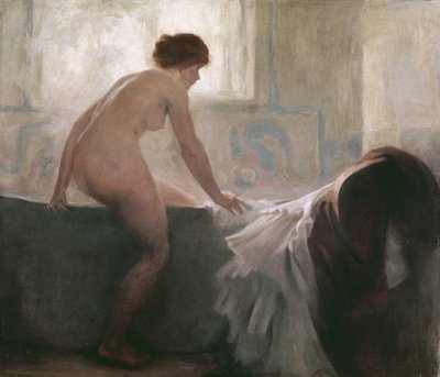 Frau beim Baden von René François Xavier Prinet