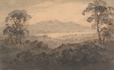 Landschaft mit See und Bergen von Rev. William Gilpin