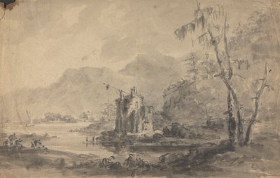 Flusslandschaft mit Burgen von Rev. William Gilpin