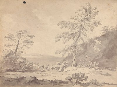 Zwei Bäume in einer Landschaft von Rev. William Gilpin